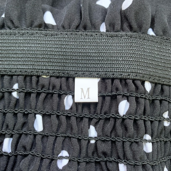 🦂Women’s Black W/White Polka Dots High Waisted, Wide Leg Pants. Sizes M & L - Picture 7 of 11